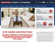 Tablet Screenshot of greystokecarpetandflooring.com